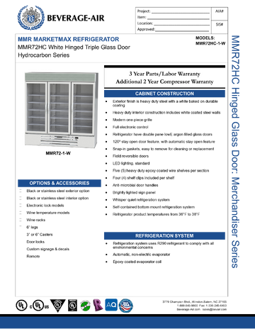 Spec Sheet