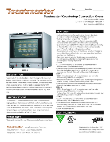 Spec Sheet