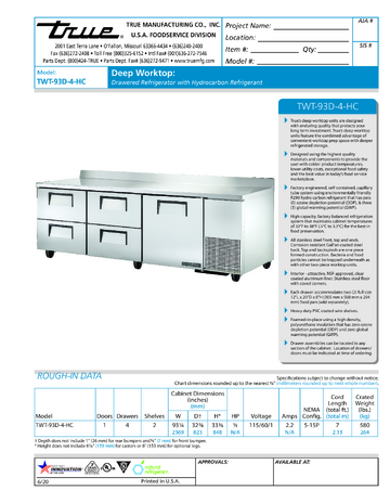 Spec Sheet