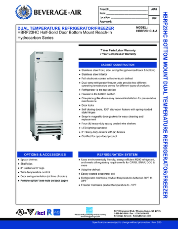 Spec Sheet