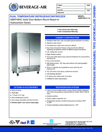 Spec Sheet