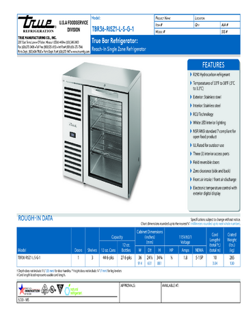 Spec Sheet