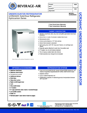 Spec Sheet