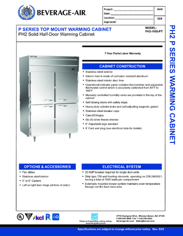 Spec Sheet
