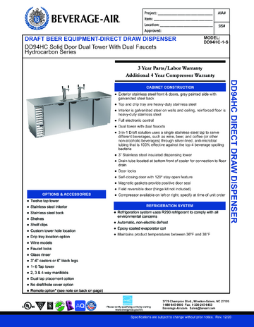 Spec Sheet