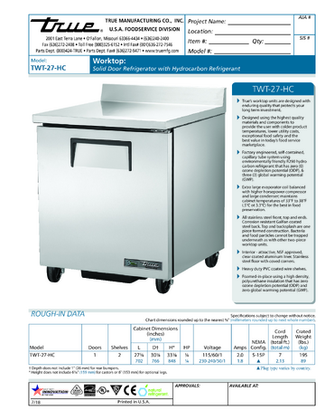 Spec Sheet