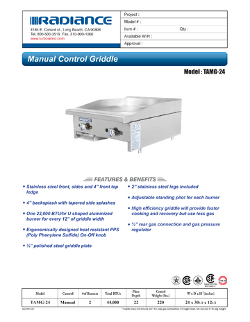 Spec Sheet