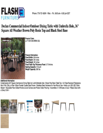 Spec Sheet