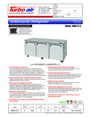 Spec Sheet