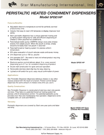 Spec Sheet
