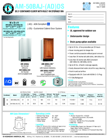 Spec Sheet