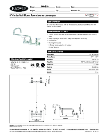 Spec Sheet