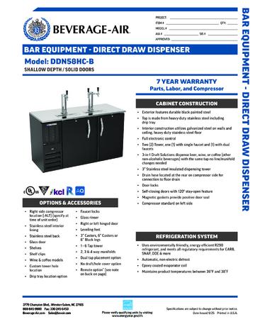 Spec Sheet