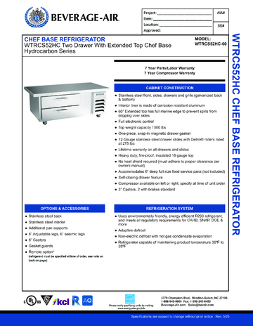 Spec Sheet