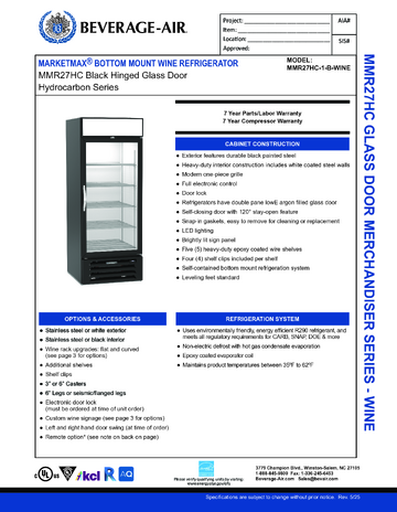 Spec Sheet