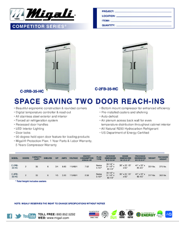 Spec Sheet
