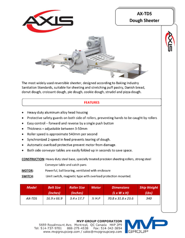 Spec Sheet