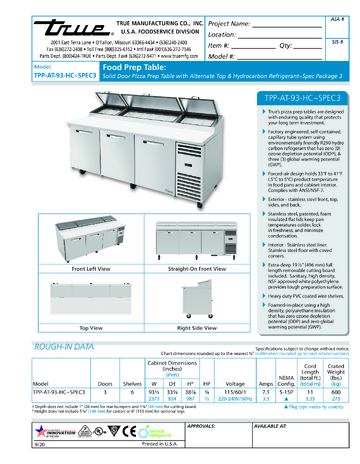 Spec Sheet