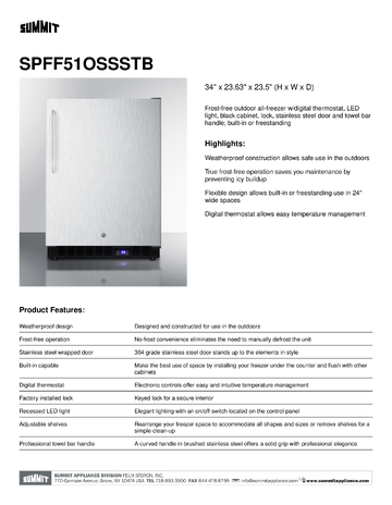 Spec Sheet