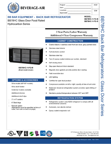 Spec Sheet
