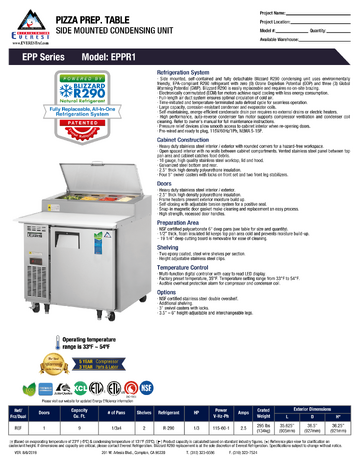 Spec Sheet