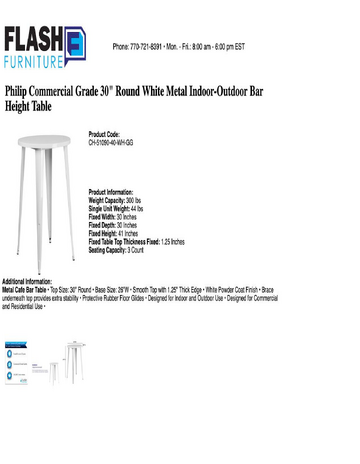 Spec Sheet