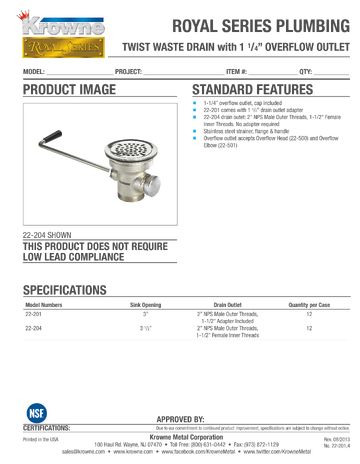 Spec Sheet