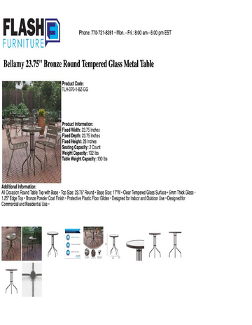 Spec Sheet