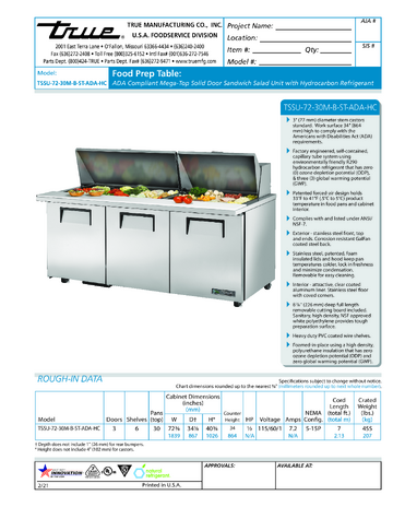 Spec Sheet