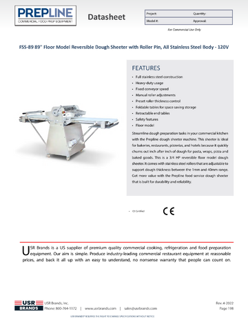 Spec Sheet
