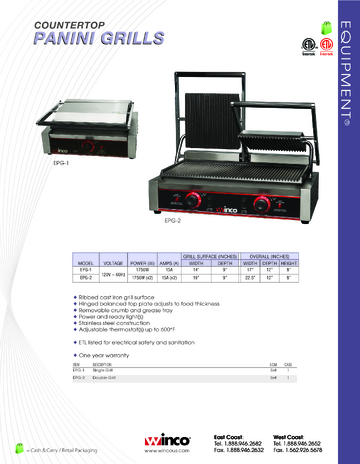 Spec Sheet