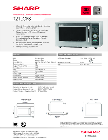 Spec Sheet