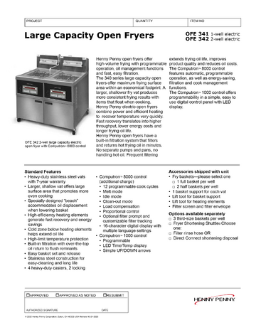 Spec Sheet