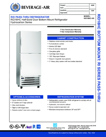 Spec Sheet