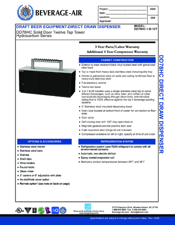 Spec Sheet