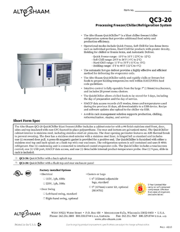 Spec Sheet
