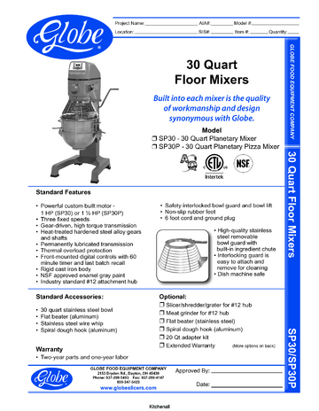 Spec Sheet