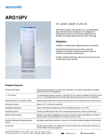 Spec Sheet