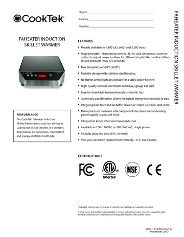Spec Sheet