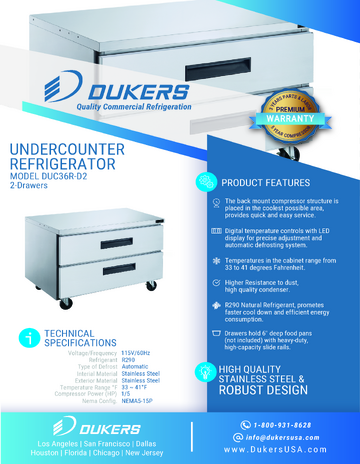 Spec Sheet
