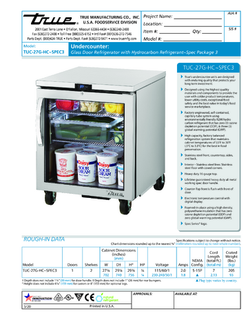 Spec Sheet