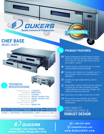 Spec Sheet
