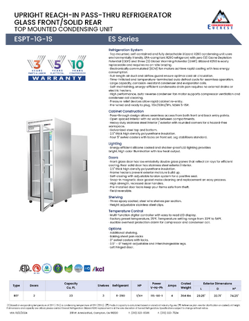 Spec Sheet