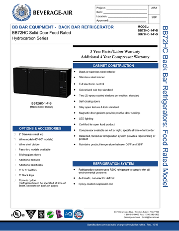 Spec Sheet