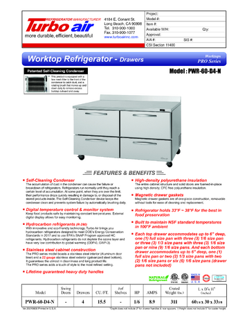 Spec Sheet