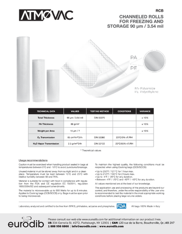 Spec Sheet