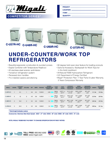 Spec Sheet