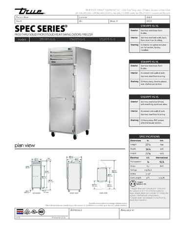 Spec Sheet