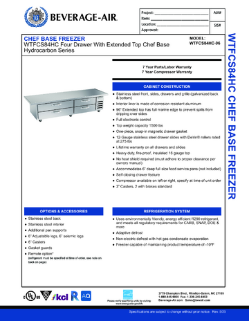 Spec Sheet