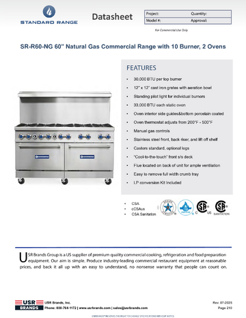 Spec Sheet